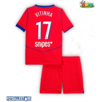 Paris Saint-Germain Vitinha #17 Tredjedraktsett Barn 2025-26 Kortermet (+ Korte bukser)